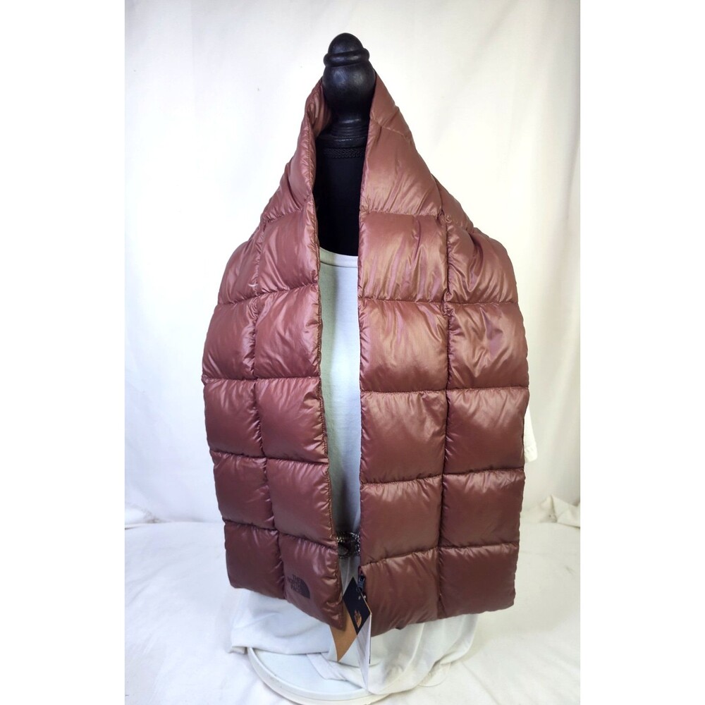 NWT The North Face City Voyager Down Scarf Marron Purple Brown OS (56"x8")